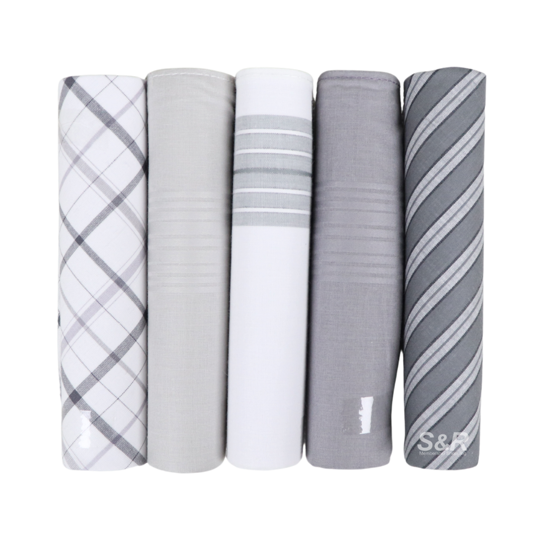 Cotton Tree Fine Men's Handkerchief Box of 5